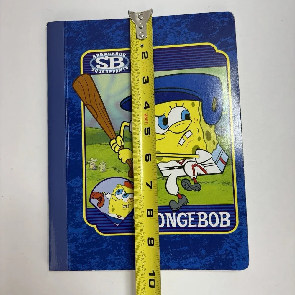 VTG 2004 SpongeBob SquarePants Baseball Nickelodeon Notebook 100 Pages